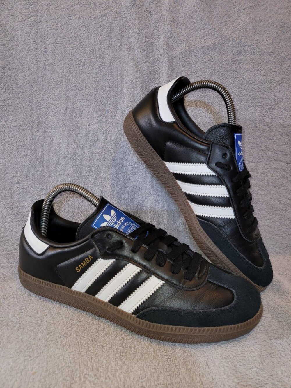 Adidas Samba OG Originals Black White Brown Gum B75807 Mens Size 6.5 Sneakers - Picture 10 of 16